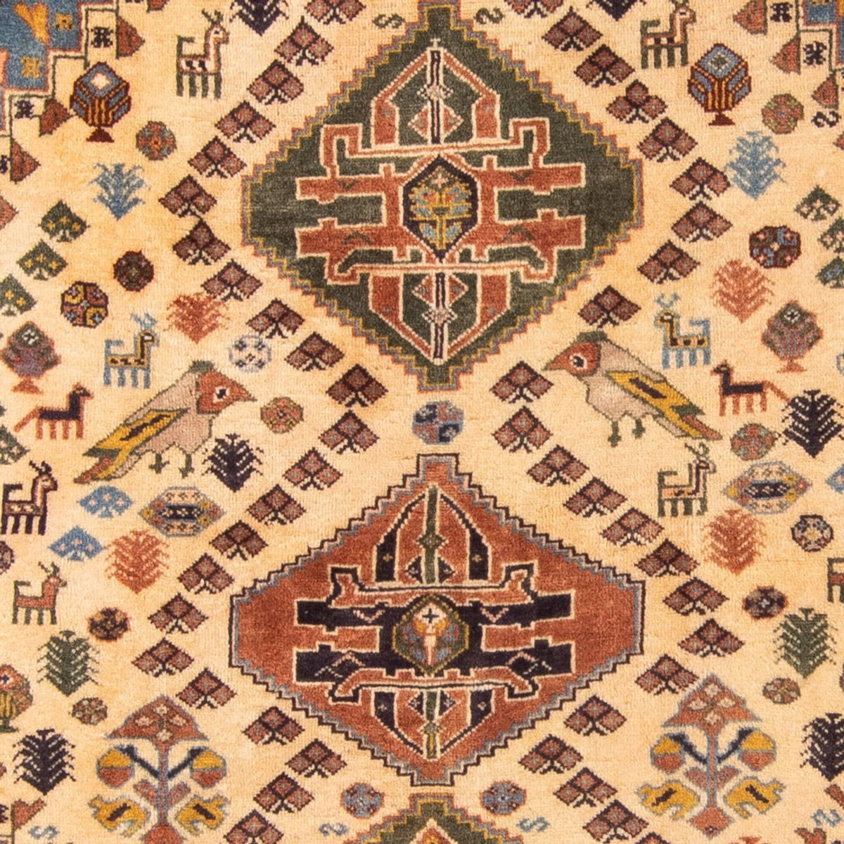 Perserteppich - Nomadic - 158 x 120 cm - blau