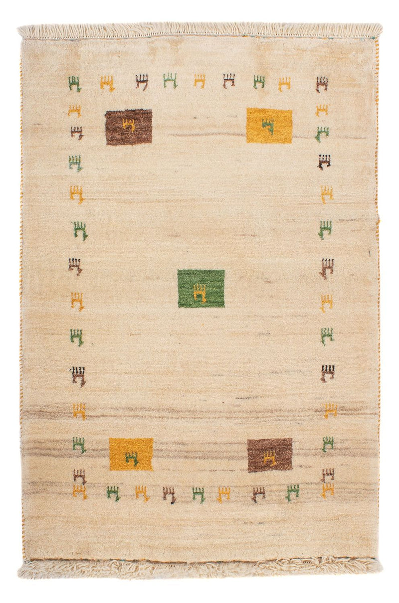Gabbeh Teppich - Loribaft Perser - 123 x 85 cm - mehrfarbig