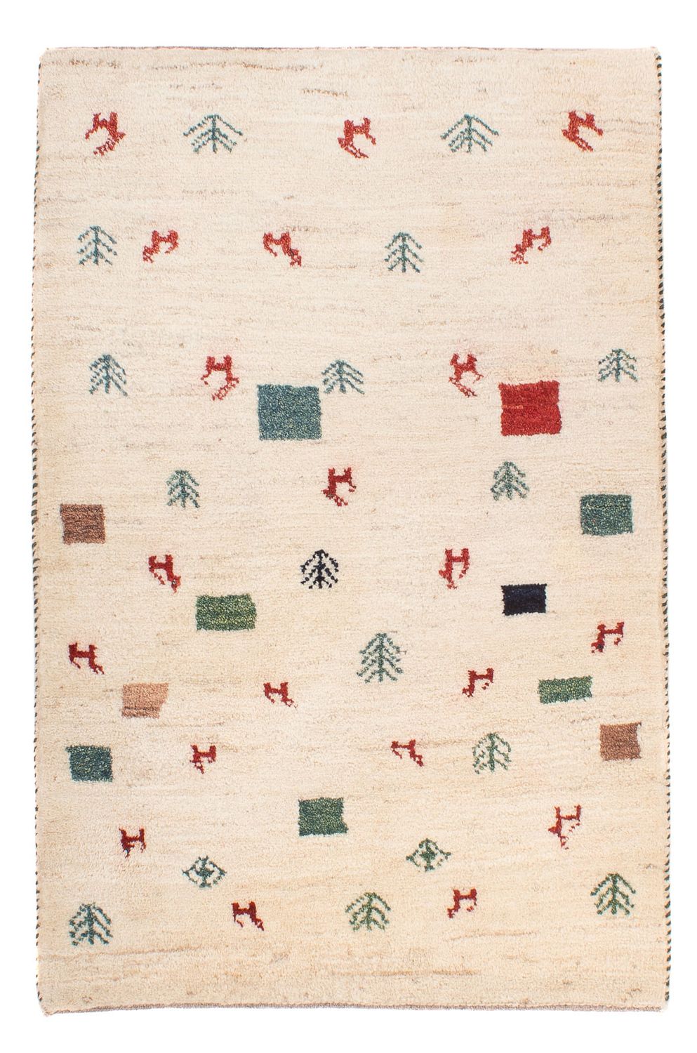 Gabbeh Teppich - Perser - 124 x 83 cm - mehrfarbig