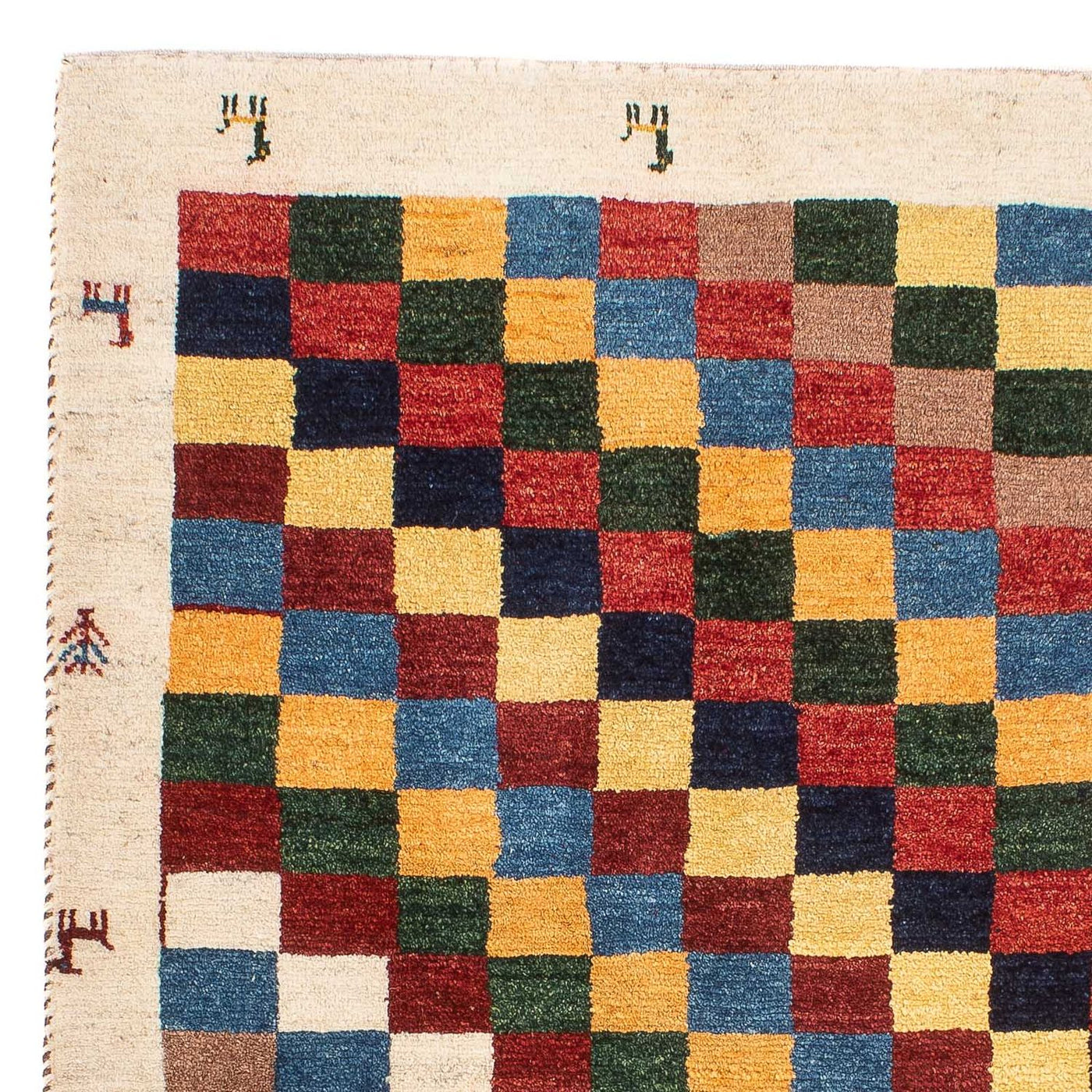 Gabbeh Persisch Teppich 125x86cm - Perserteppich Wollteppich