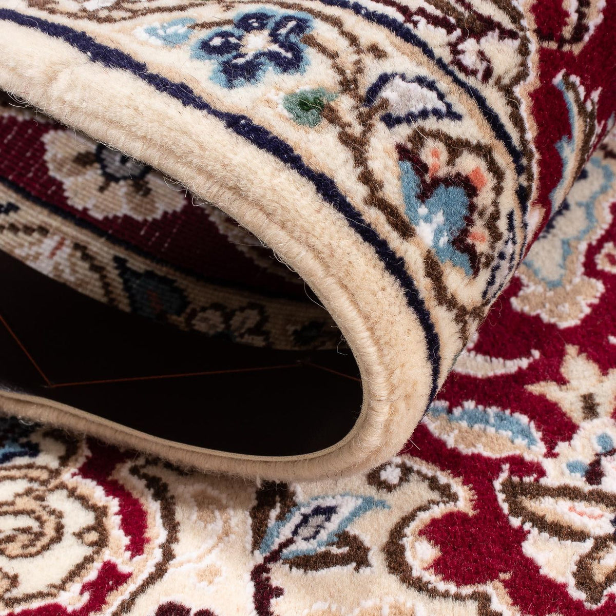 Perserteppich - Nain - Royal - 93 x 65 cm - rot