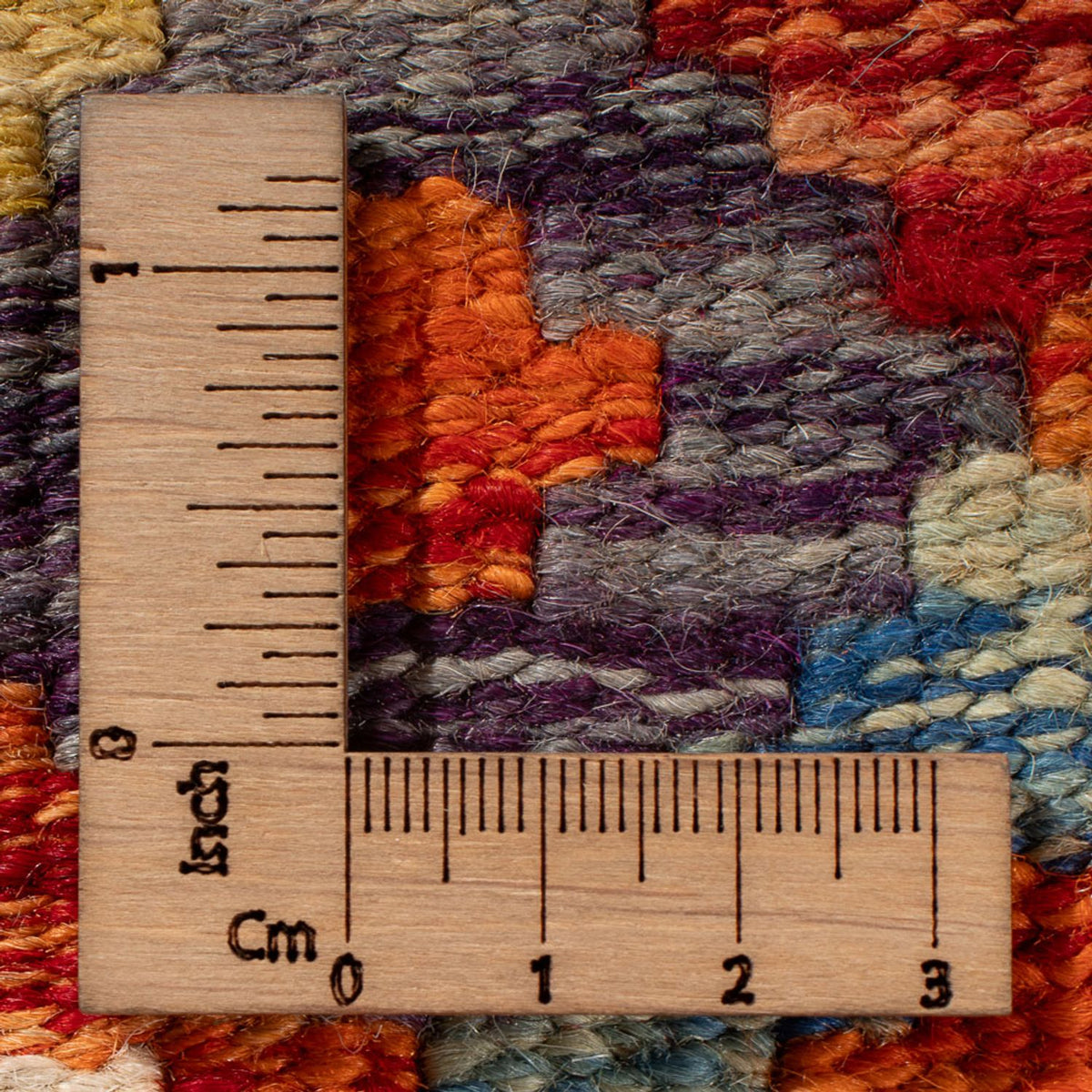 Kelim Teppich - Splash - 85 x 62 cm - mehrfarbig