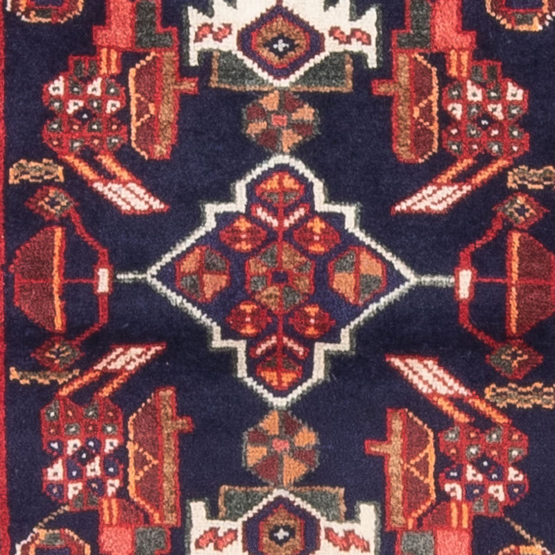 Perserteppich - Nomadic - 129 x 74 cm - dunkelblau