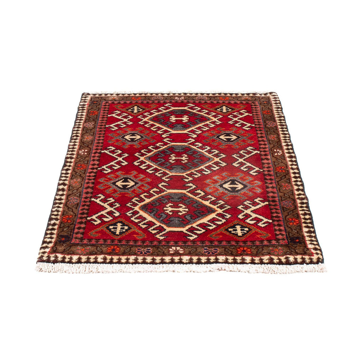 Turkaman Teppich - 89 x 67 cm - rot