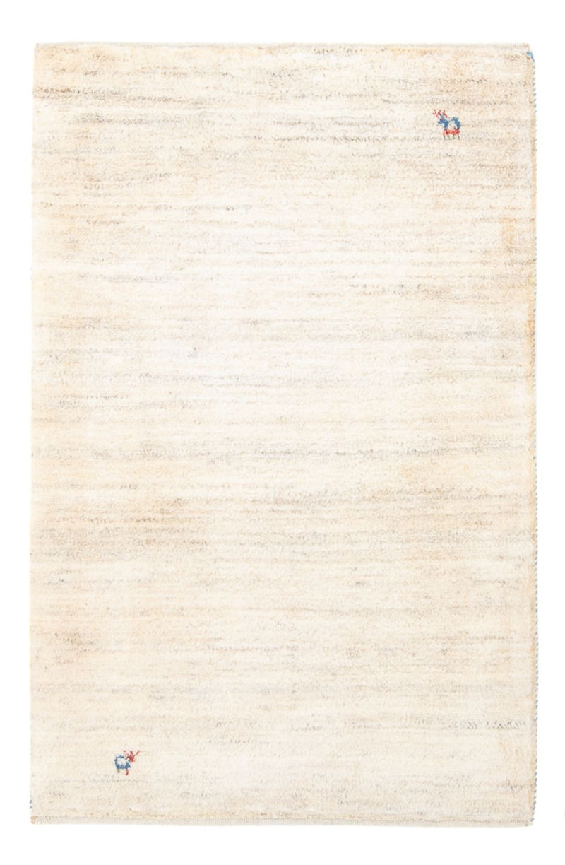 Gabbeh Teppich - Perser - 127 x 83 cm - naturweiß
