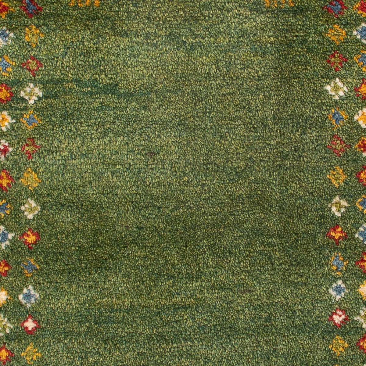 Gabbeh Teppich - Perser - 89 x 62 cm - seegrün