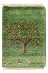 Gabbeh Persisch Teppich 40x60cm - Perserteppich Wollteppich - Rechteckig / Mehrfarbig / 40 x 60 cm Rechteckig