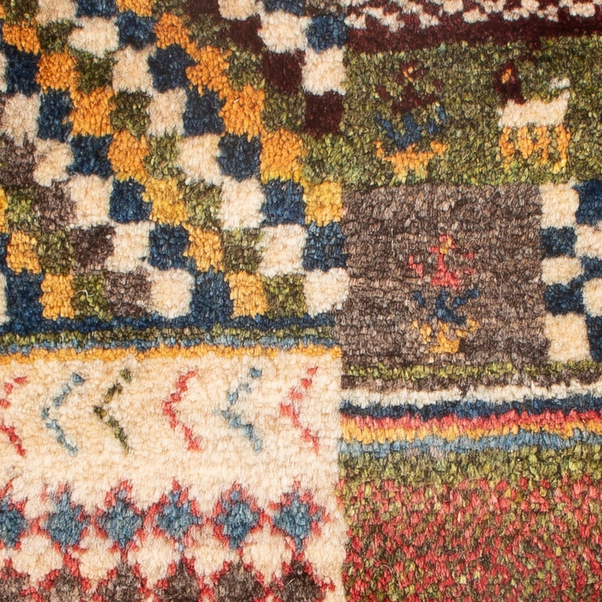 Gabbeh Teppich - Perser - 60 x 40 cm - mehrfarbig