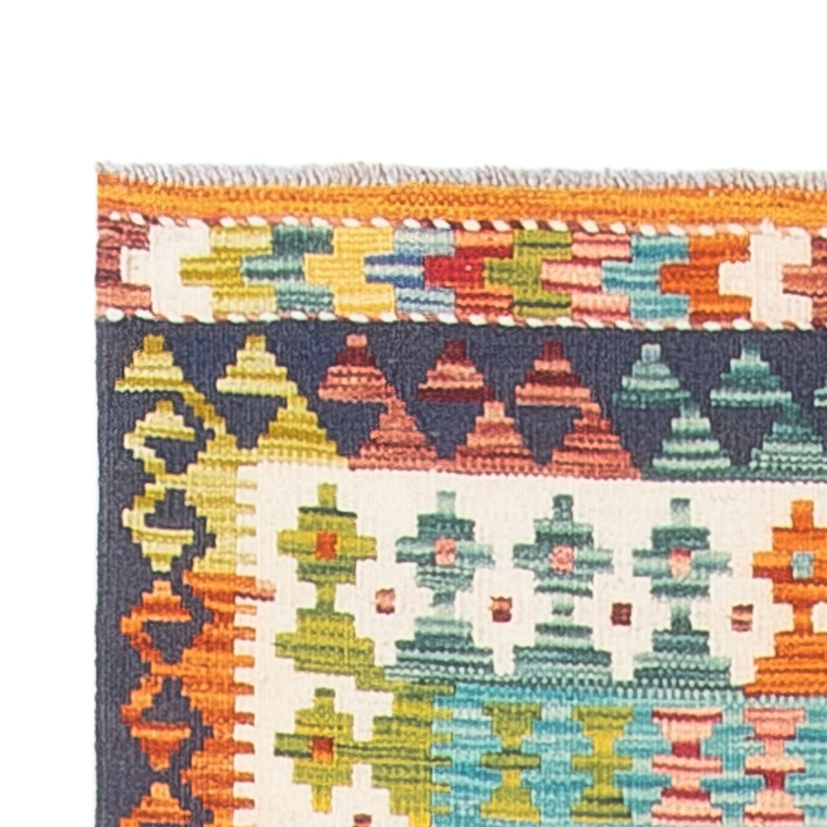 Läufer Kelim - Splash - 280 x 85 cm - mehrfarbig