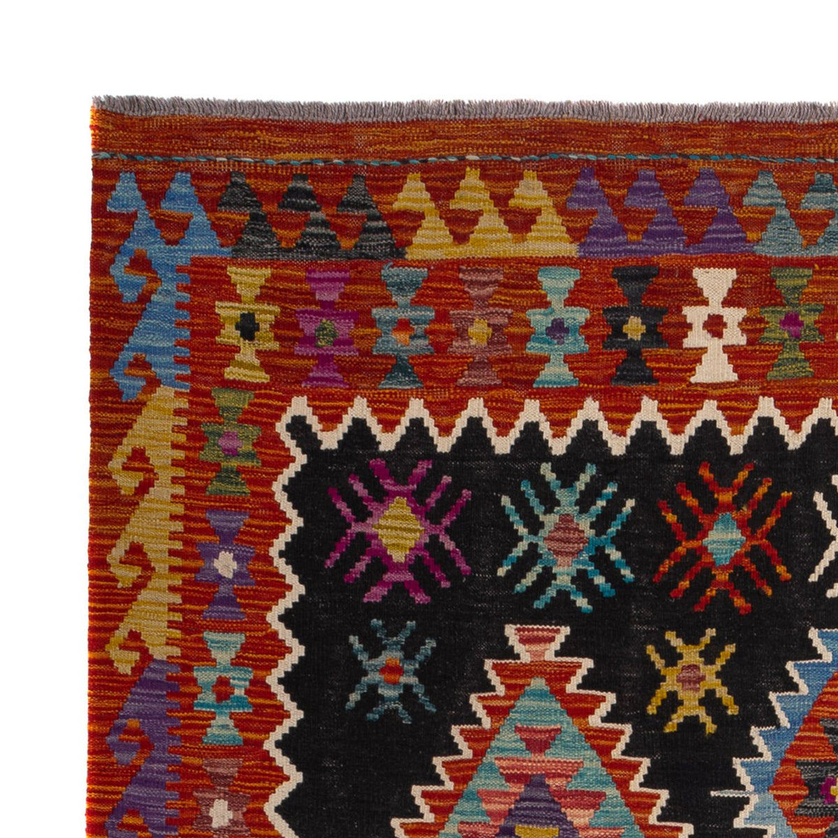 Kelim Teppich - Splash - 244 x 178 cm - mehrfarbig