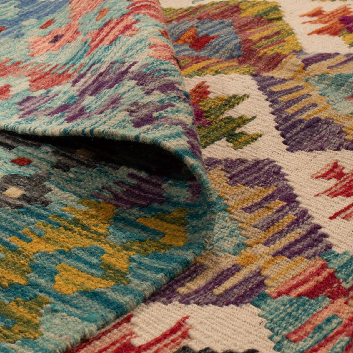 Kelim Teppich - Splash - 243 x 169 cm - mehrfarbig