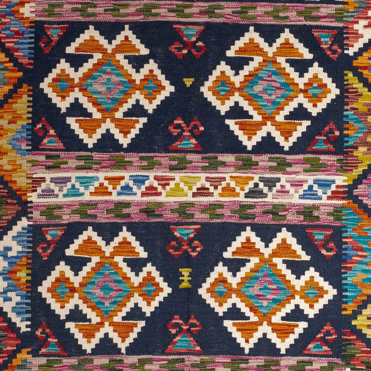 Kelim Teppich - Splash - 247 x 176 cm - mehrfarbig