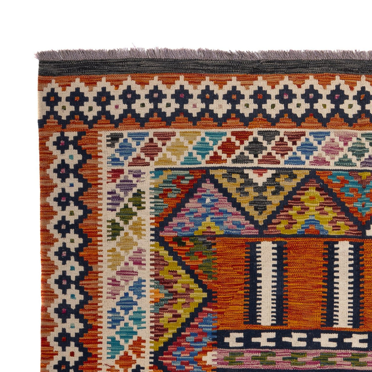 Kelim Teppich - Splash - 247 x 176 cm - mehrfarbig