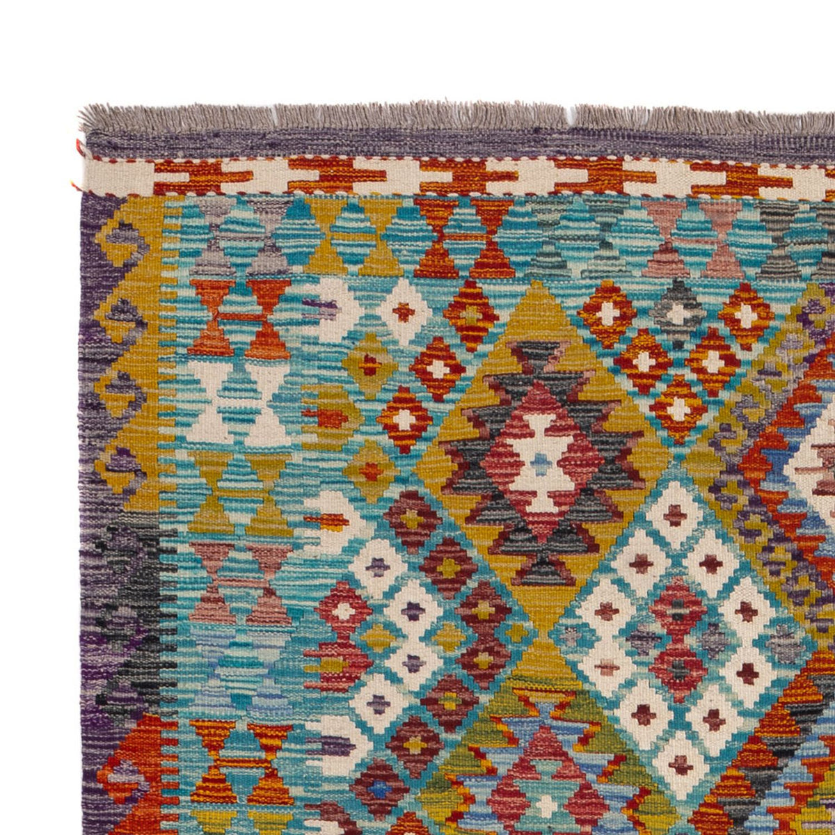 Kelim Teppich - Splash - 247 x 178 cm - mehrfarbig