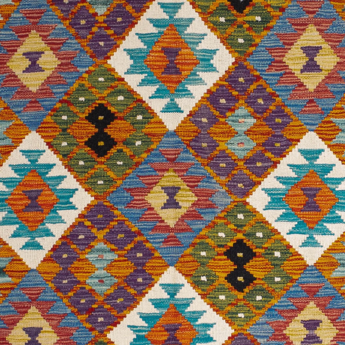 Kelim Teppich - Splash - 196 x 150 cm - mehrfarbig