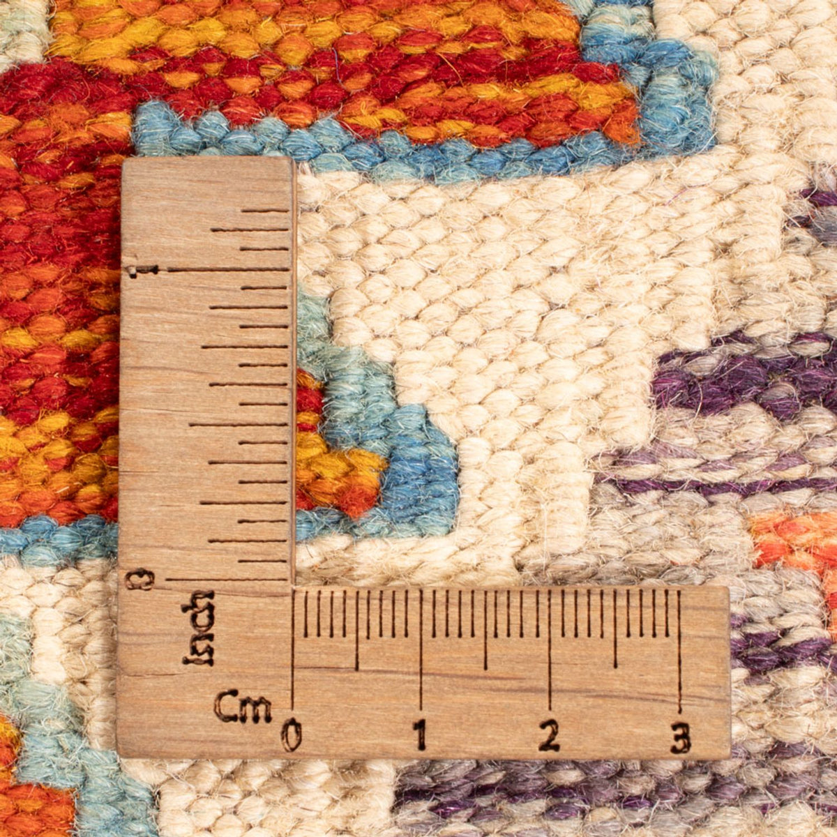 Kelim Teppich - Splash quadratisch  - 152 x 152 cm - mehrfarbig