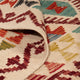 Kelim Teppich - Splash quadratisch  - 154 x 143 cm - mehrfarbig