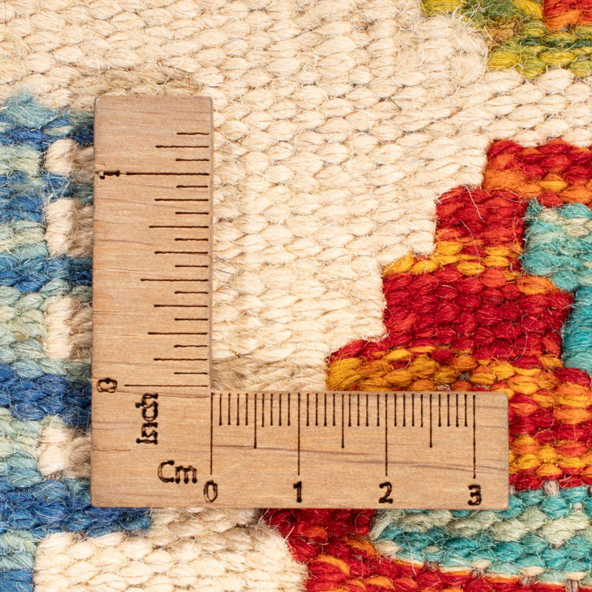 Kelim Teppich - Splash quadratisch  - 154 x 154 cm - mehrfarbig