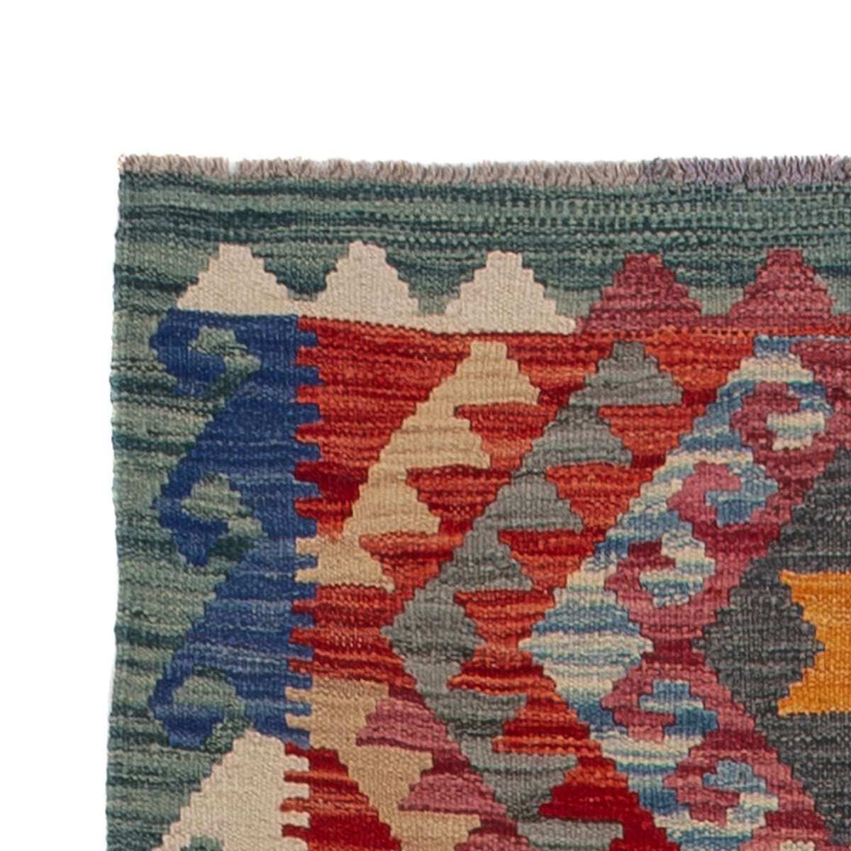 Läufer Kelim - Splash - 244 x 79 cm - mehrfarbig