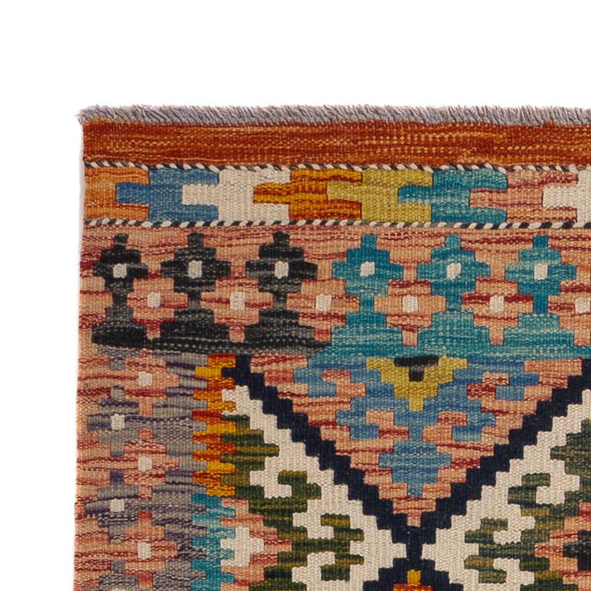 Kelim Teppich - Splash - 119 x 83 cm - mehrfarbig
