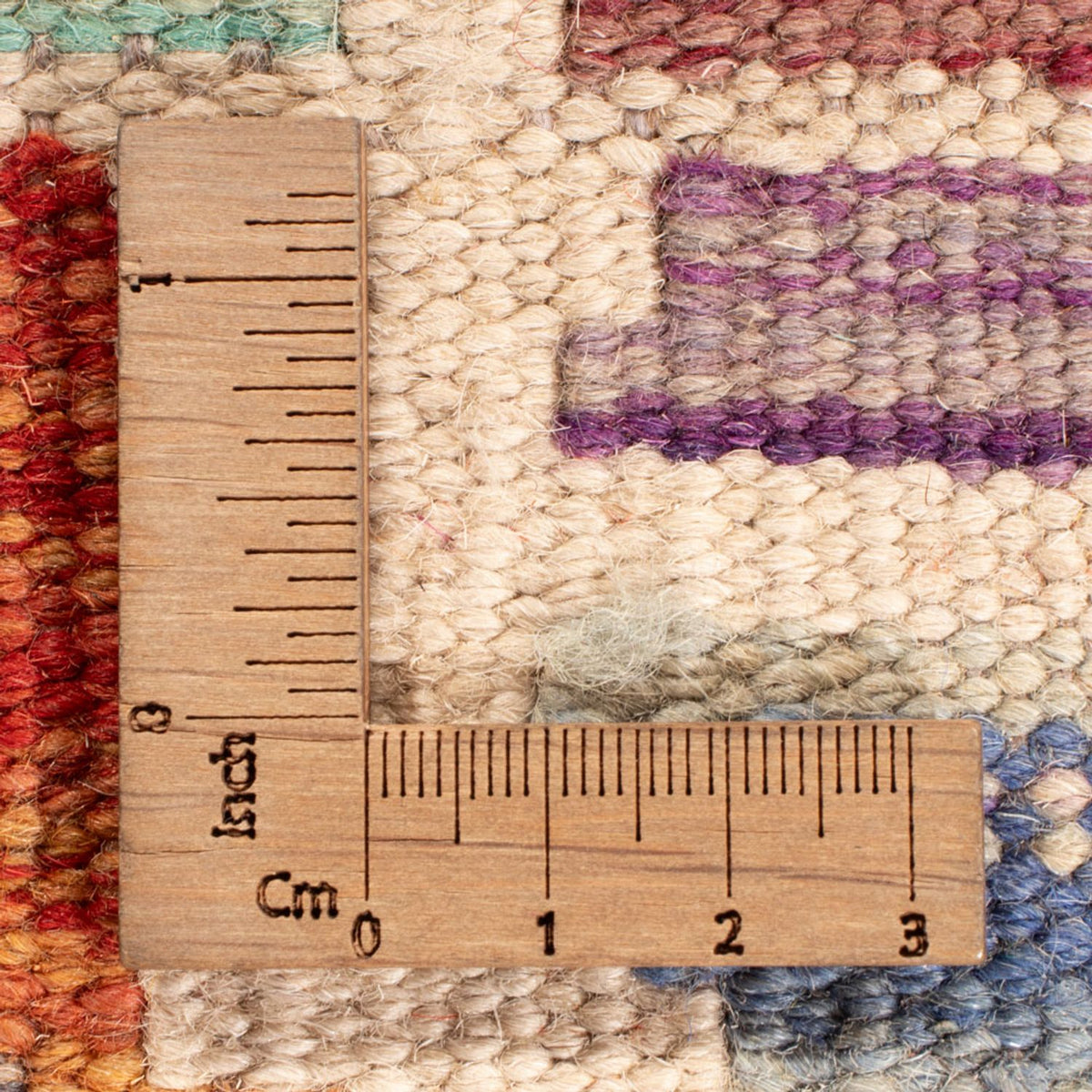 Kelim Teppich - Splash - 198 x 156 cm - mehrfarbig