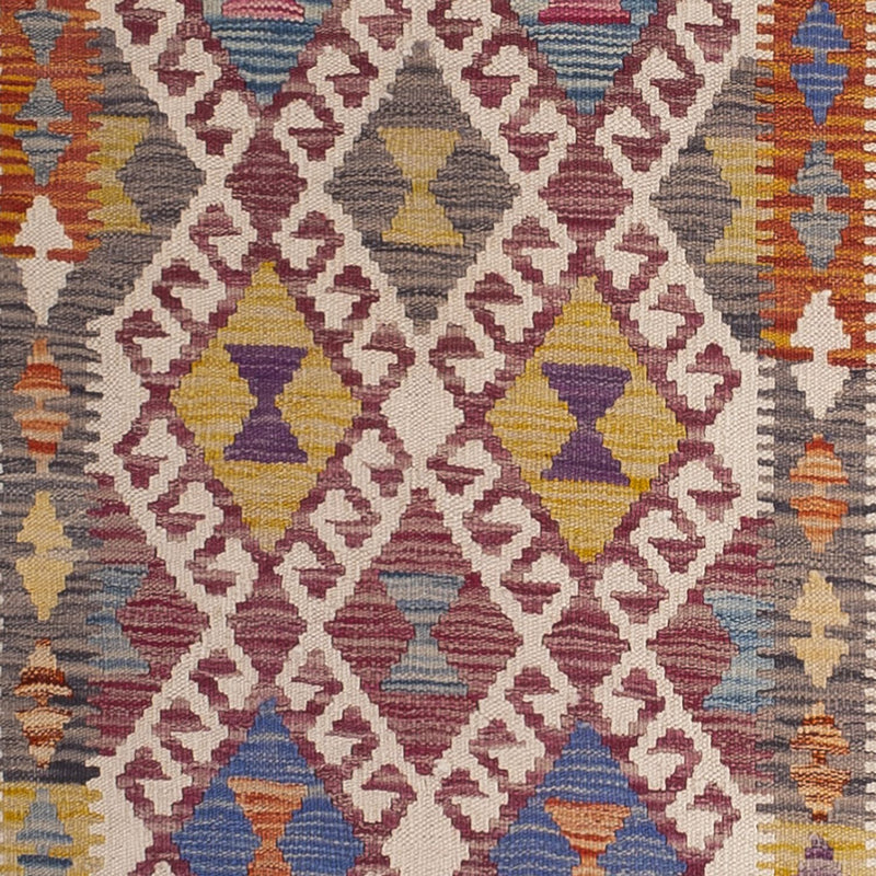 Läufer Kelim - Splash - 301 x 79 cm - mehrfarbig