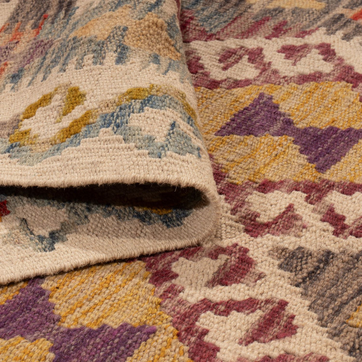 Läufer Kelim - Splash - 301 x 79 cm - mehrfarbig