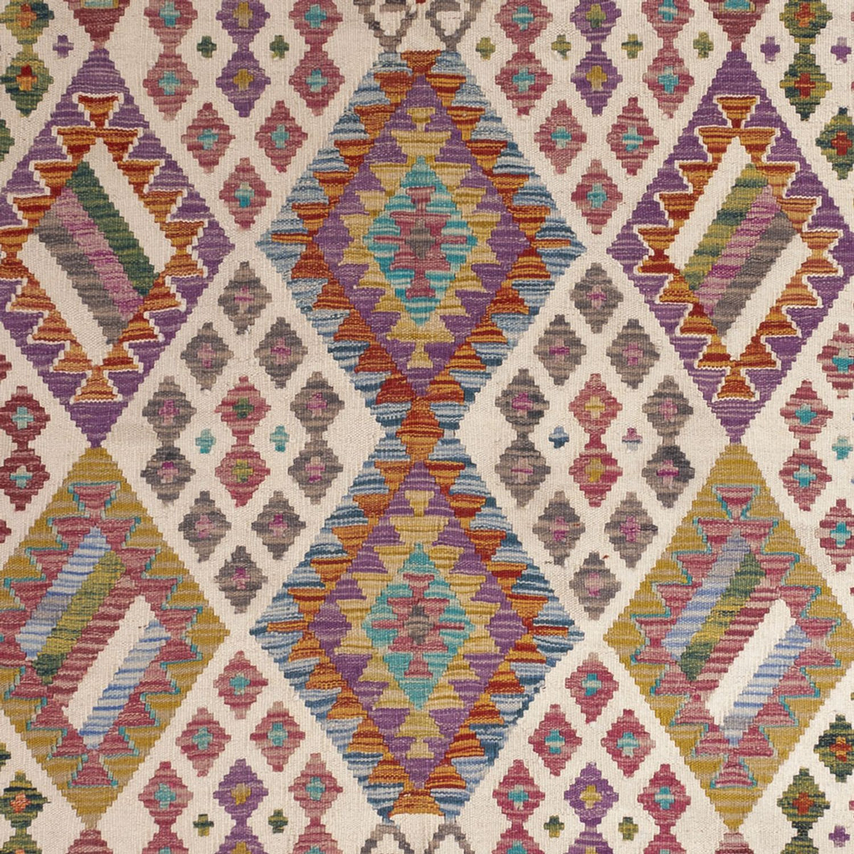 Kelim Teppich - Splash - 243 x 201 cm - mehrfarbig