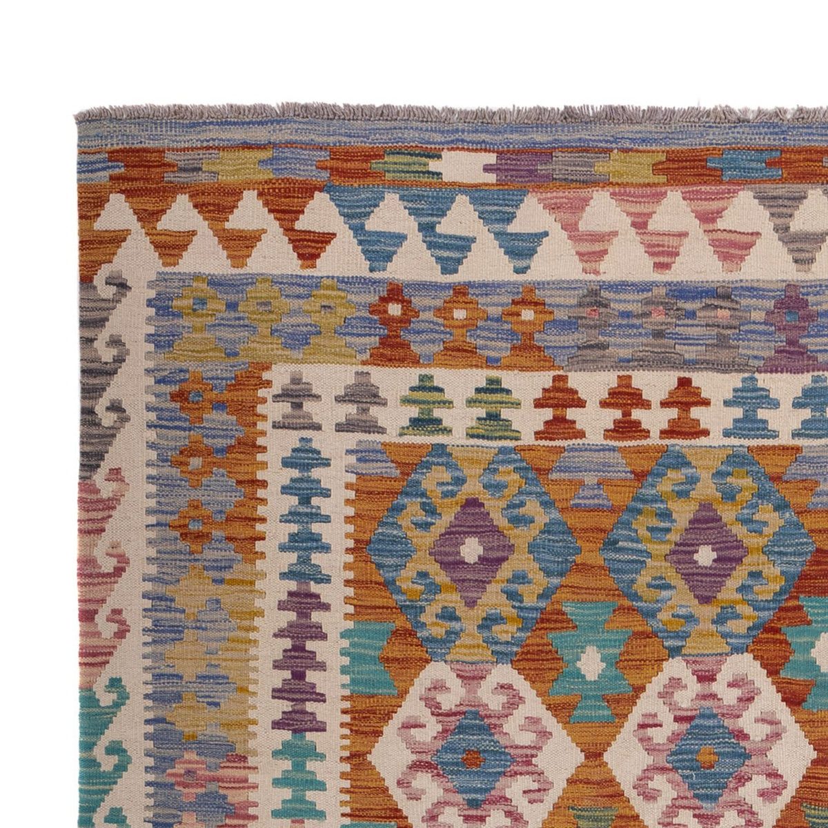 Kelim Teppich - Splash - 256 x 198 cm - mehrfarbig