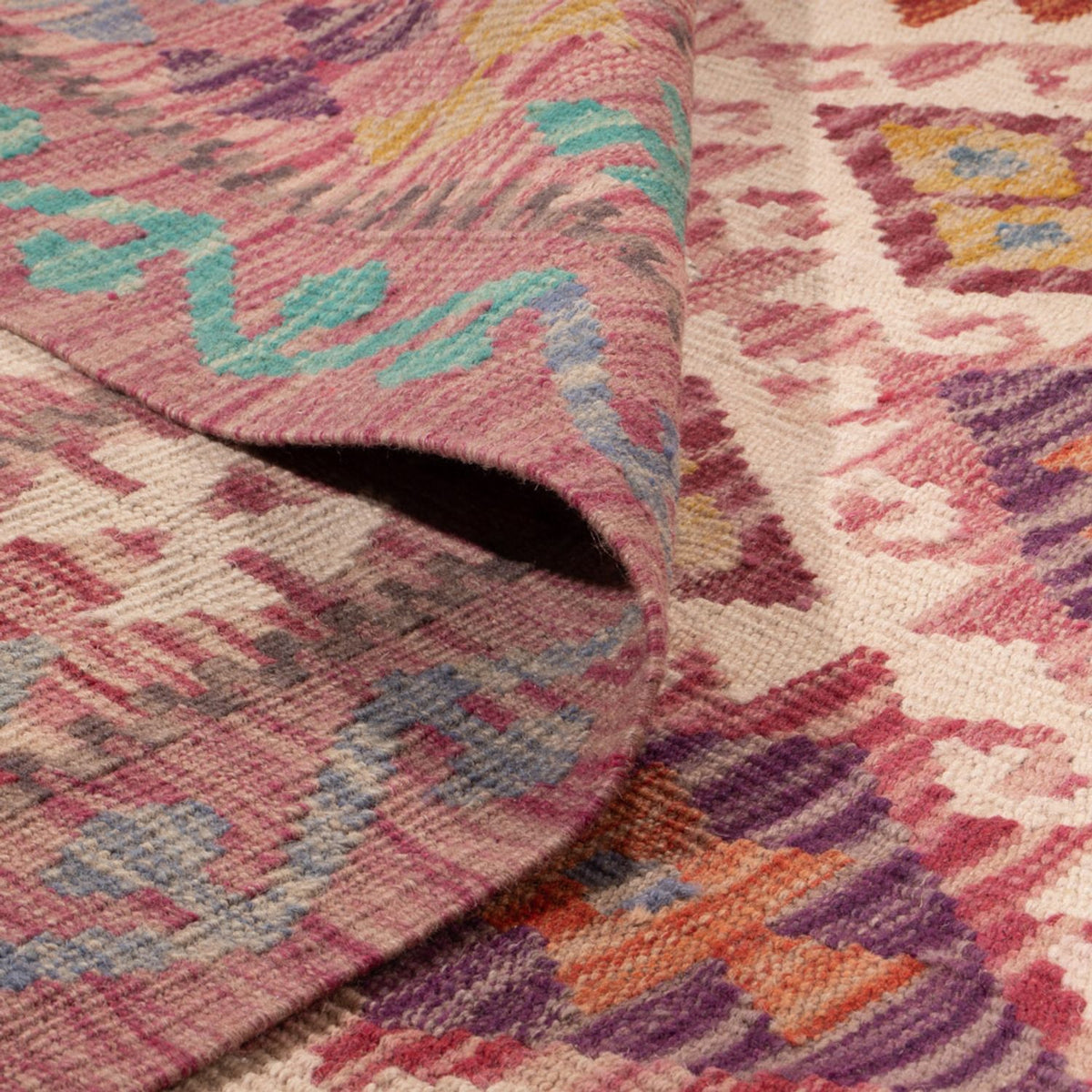 Kelim Teppich - Splash - 308 x 215 cm - mehrfarbig