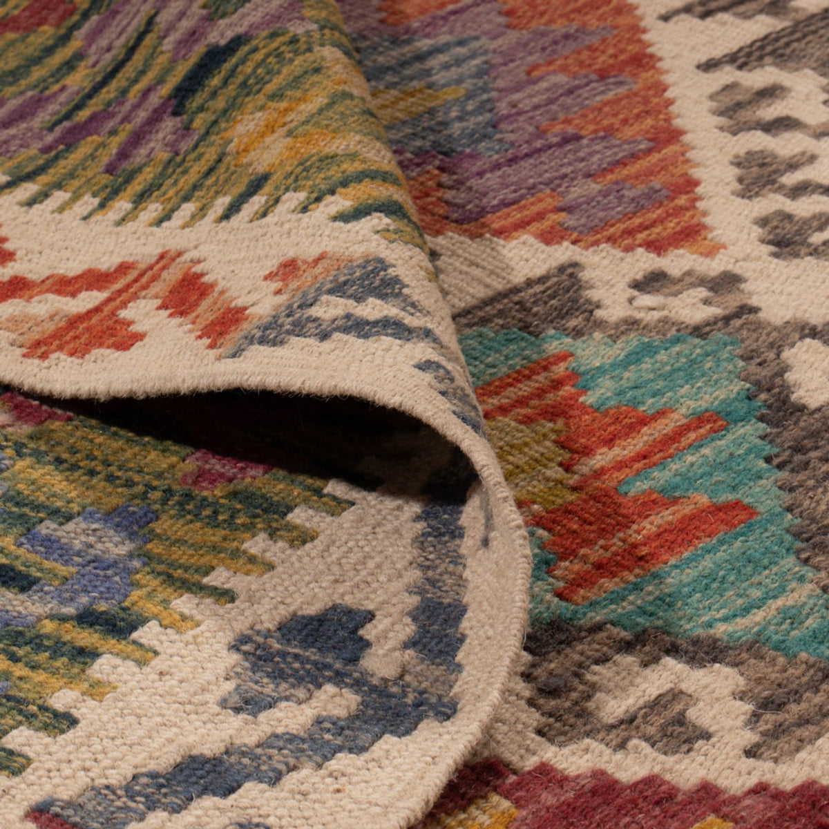 Kelim Teppich - Splash - 305 x 196 cm - mehrfarbig