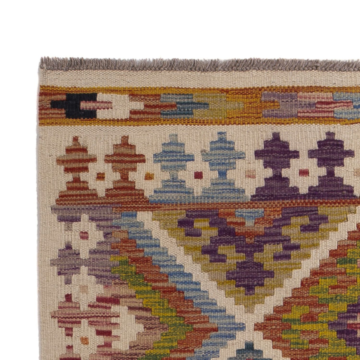 Läufer Kelim - Splash - 195 x 95 cm - mehrfarbig