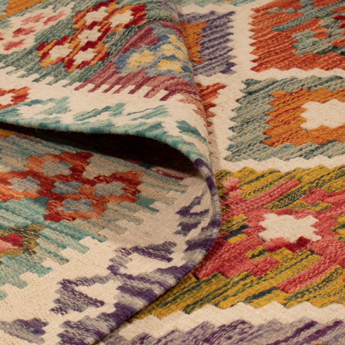 Kelim Teppich - Splash - 238 x 178 cm - mehrfarbig