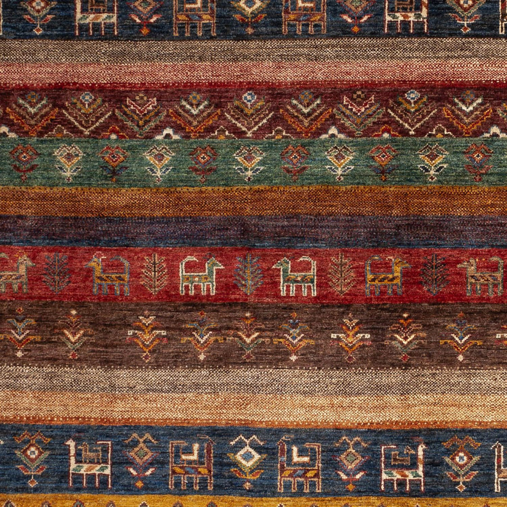 Gabbeh Teppich - Loribaft Perser - 244 x 176 cm - mehrfarbig