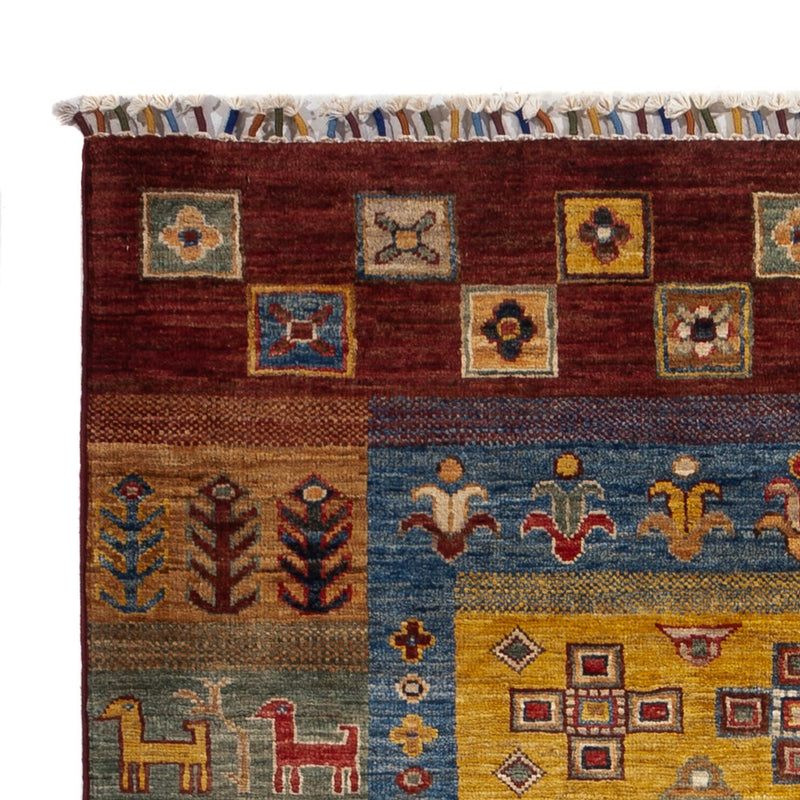 Gabbeh Teppich - Loribaft Perser - 143 x 105 cm - mehrfarbig