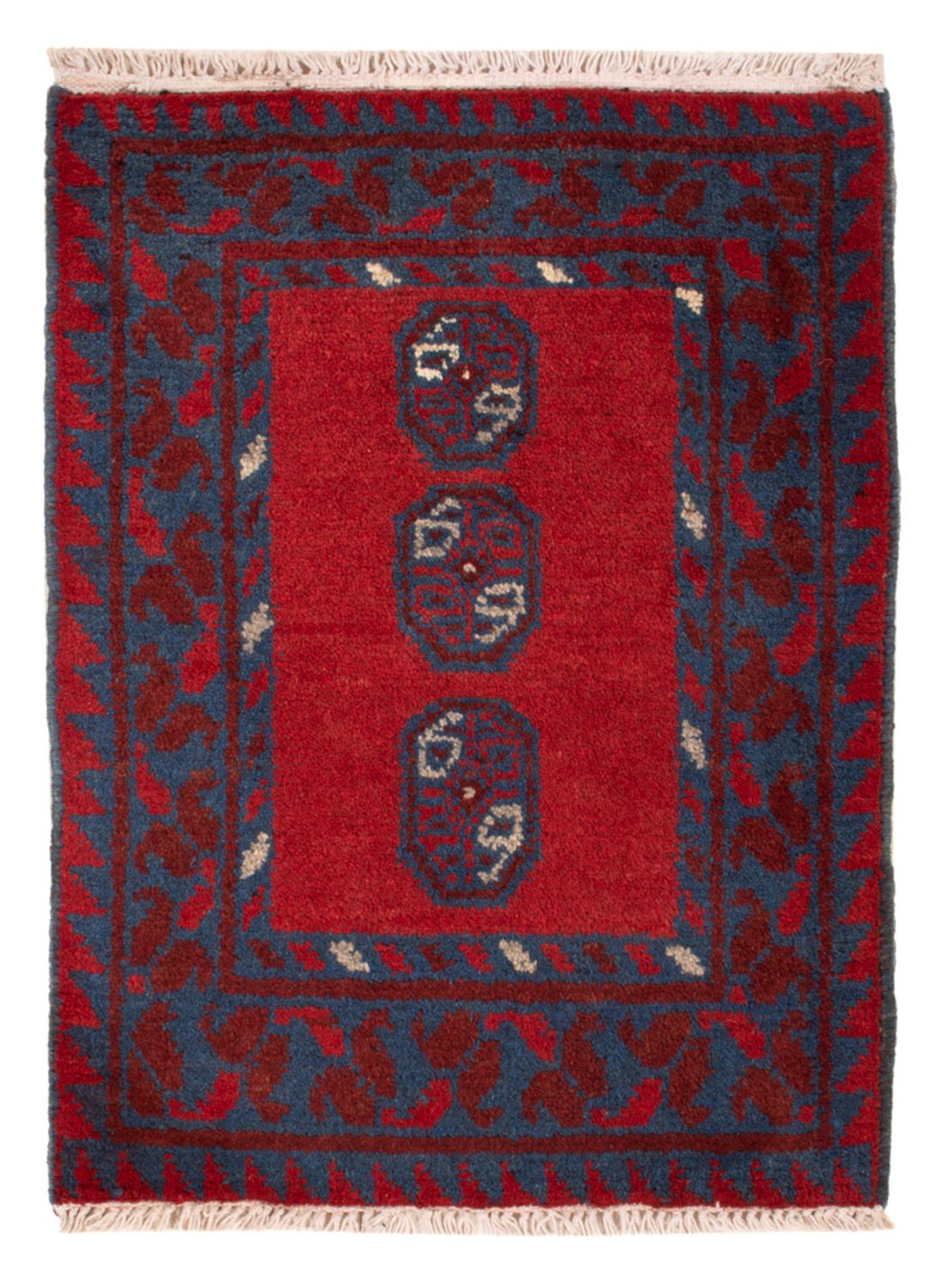 Afghan Teppich - Filpa - 66 x 49 cm - rot
