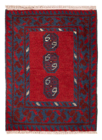 Afghan Teppich - Filpa - 66 x 49 cm - rot