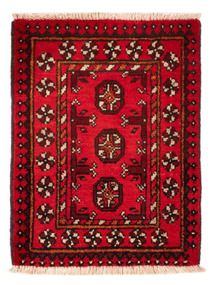 Afghan Teppich - Filpa - 65 x 51 cm - rot