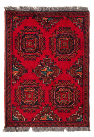 Afghan Teppich - Filpa - 63 x 50 cm - rot