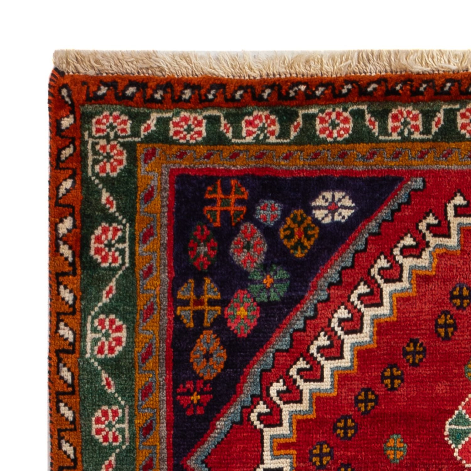 Perserteppich - Nomadic - 128 x 94 cm - rot