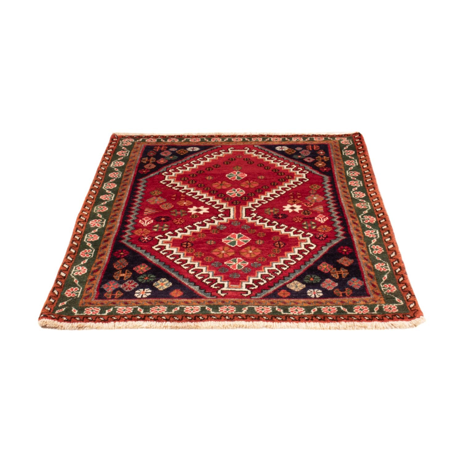Perserteppich - Nomadic - 128 x 94 cm - rot