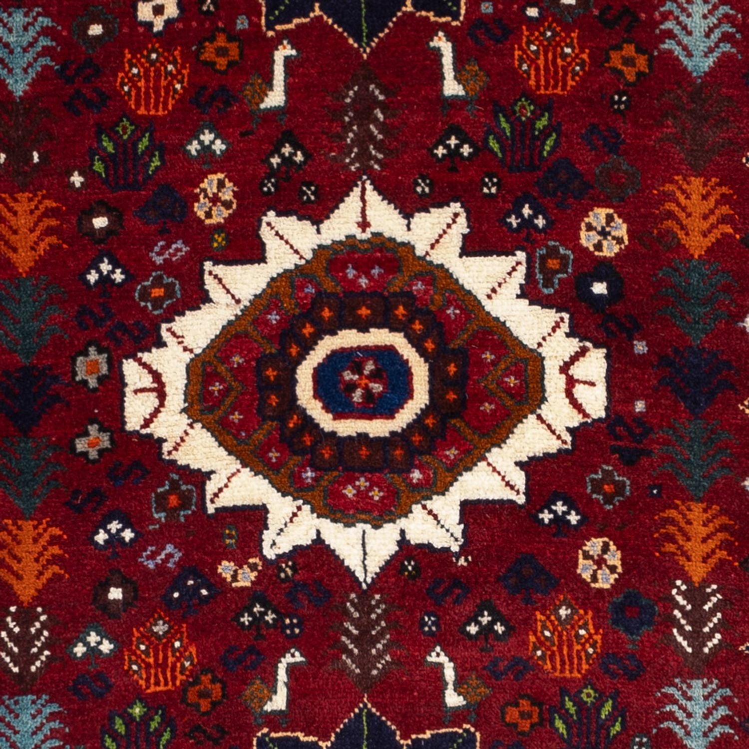 Perserteppich - Nomadic - 143 x 77 cm - dunkelrot