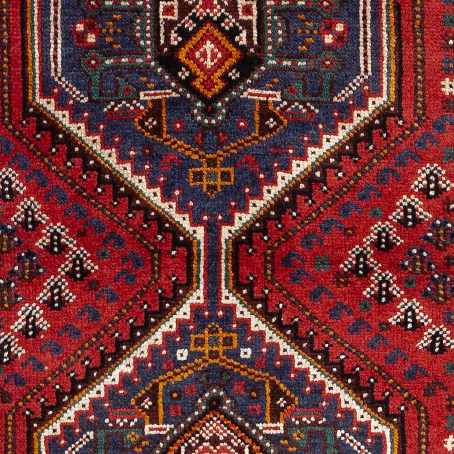 Perserteppich - Nomadic - 142 x 79 cm - dunkelrot