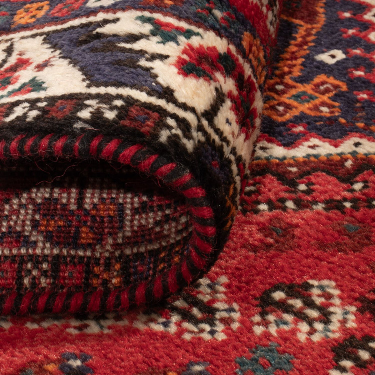 Perserteppich - Nomadic - 137 x 85 cm - dunkelrot