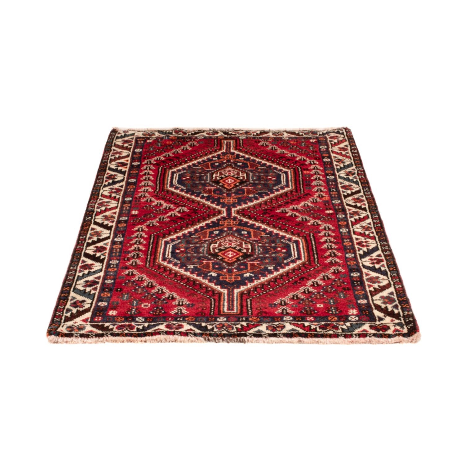 Perserteppich - Nomadic - 137 x 85 cm - dunkelrot