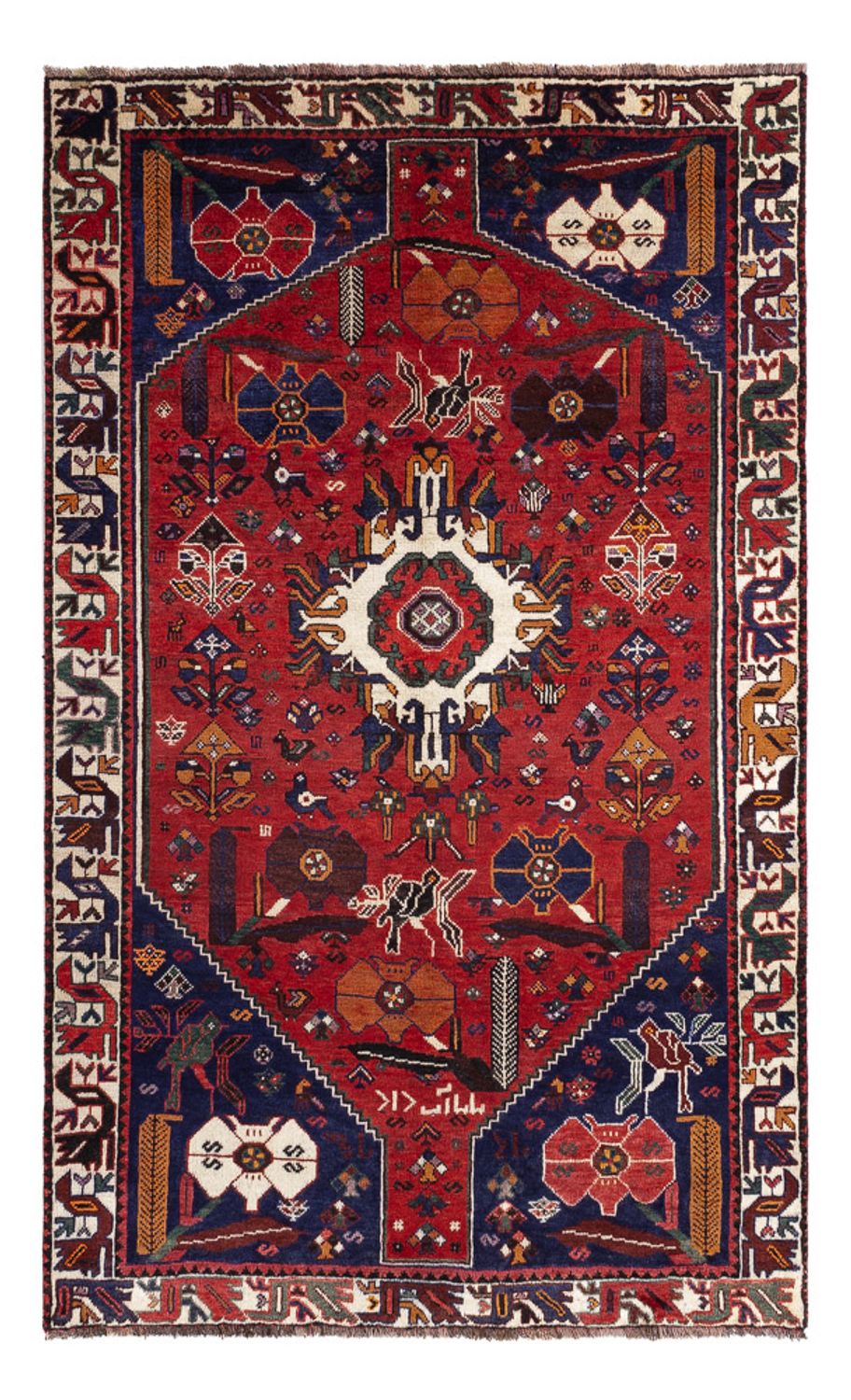 Perserteppich - Nomadic - 245 x 156 cm - rot