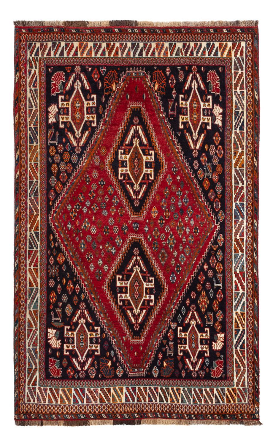 Perserteppich - Nomadic - 247 x 160 cm - rot