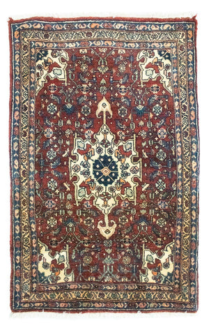 Perserteppich - Bidjar 101 x 68 cm - rot