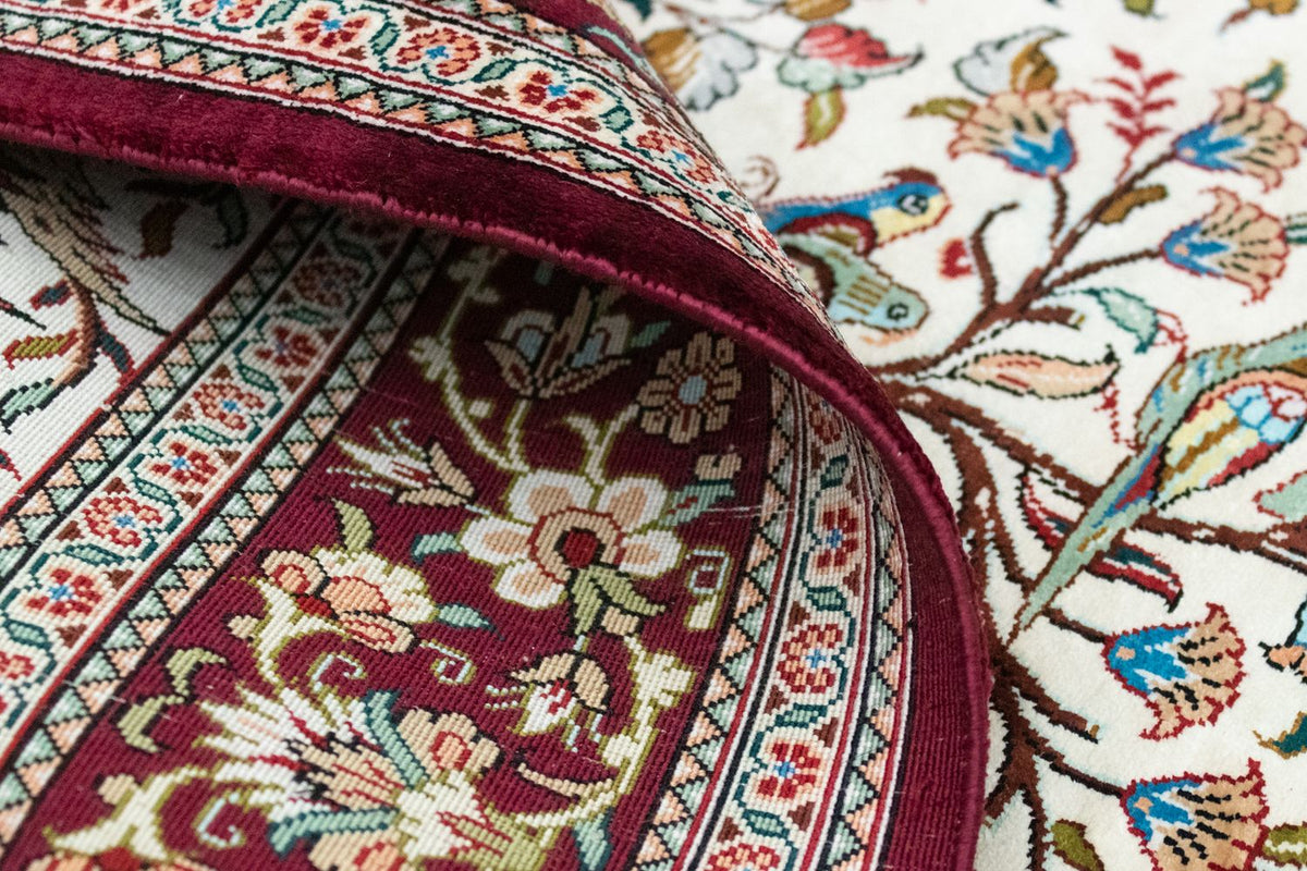 Seidenteppich - Ghom Seide - Premium 123 x 80 cm Teppichbrücke