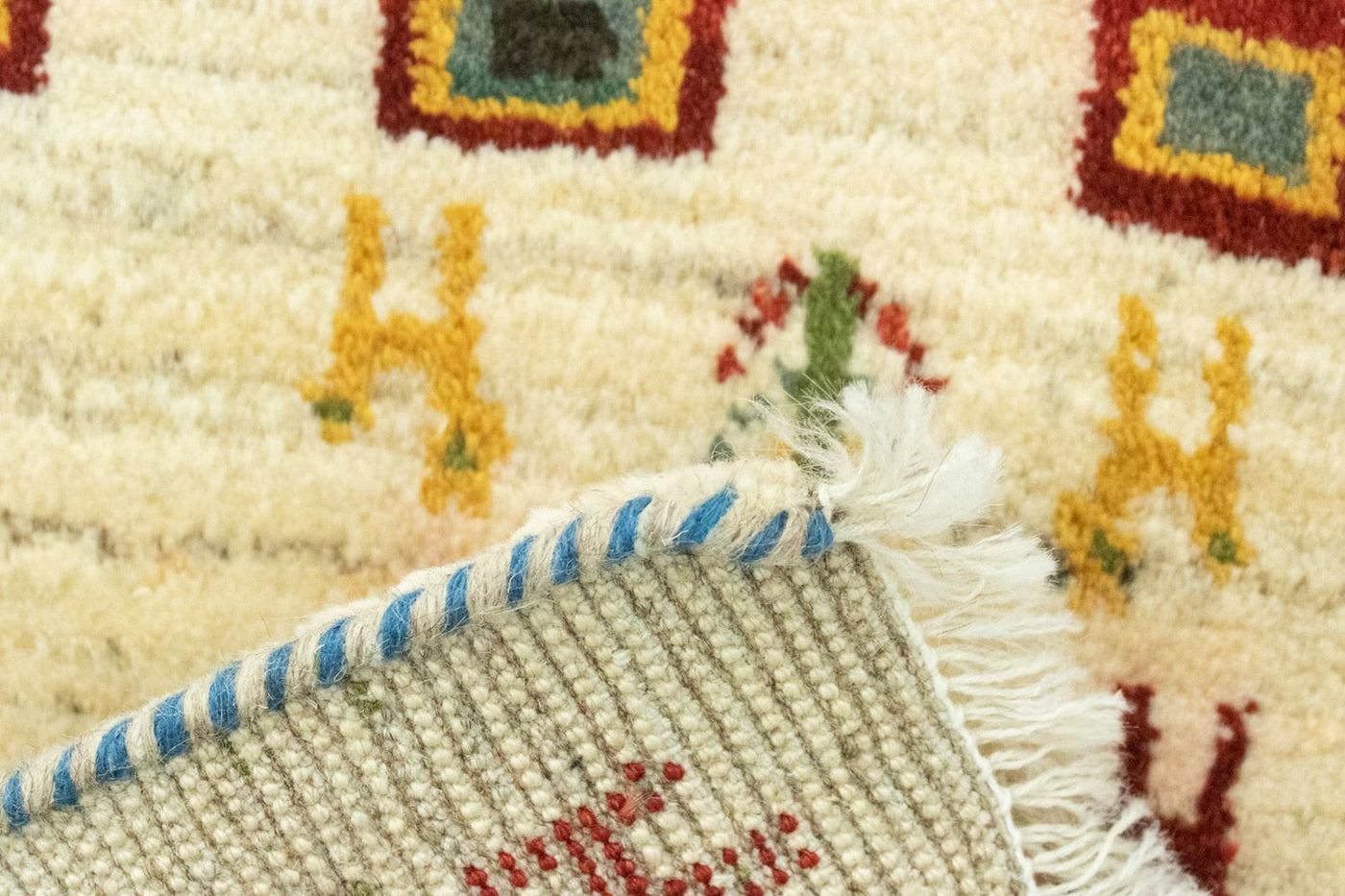 Gabbeh Teppich - Perser 60 x 40 cm - mehrfarbig